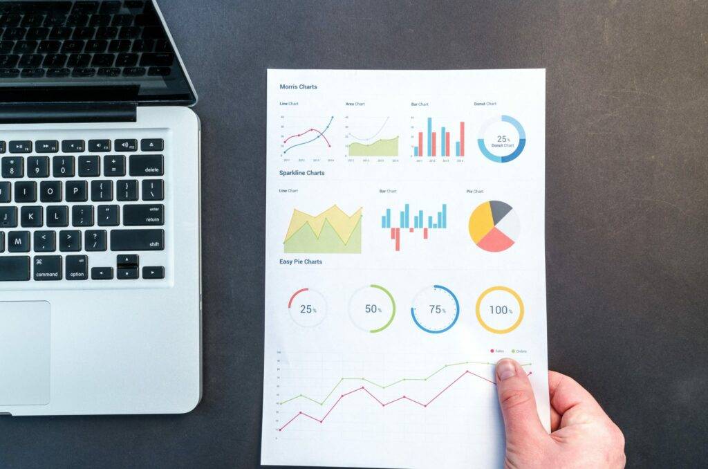 Paper with graphs and charts